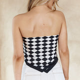 Coastline Printed Square Scarf Black