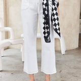 Coastline Printed Square Scarf Black