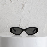 Janis Cat-eye Acetate Sunglasses Black