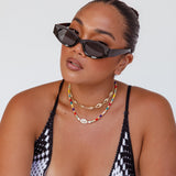 Janis Cat-eye Acetate Sunglasses Black