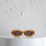 Charlie Neon Oval Sunglasses Tea