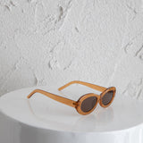 Charlie Neon Oval Sunglasses Tea