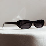 Live Loud Oval Sunglasses Black