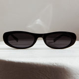 Live Loud Oval Sunglasses Black