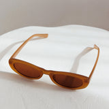 Live Loud Oval Sunglasses Brown