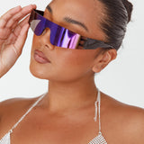 Riptide Oval Sunglasses Purple