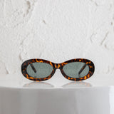 Riptide Oval Sunglasses Tort