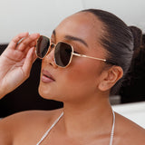 Sahara Aviator Sunglasses Black