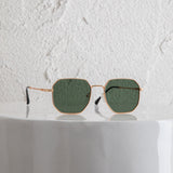 Sahara Aviator Sunglasses Dark Green