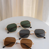 Sahara Aviator Sunglasses Dark Green