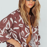 Meredith Gold Frame Sunglasses Black
