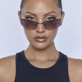 Peta And Jain Metal Mono Lens Sunglasses Gold
