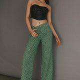 Erikah Strapless Corset Crop Top Black