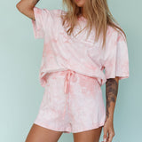 Cruise Control Tie Dye Shorts Pink