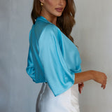 Casablanca Twist Top Neon Blue