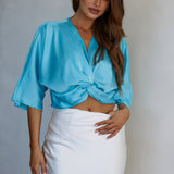Casablanca Twist Top Neon Blue