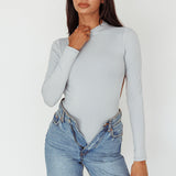 Remy Open Back Bodysuit Silver
