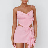 Such A Tease Split Mini Skirt Pink