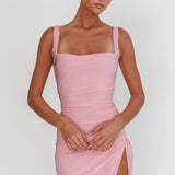 Won't Bite Backless Mini Dress Pink
