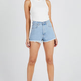 Abrand High Relaxed Short Esmeralda Light Blue