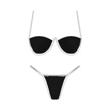 Monaco Bikini Top Black/White