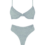 Zuma High Waist Bikini Bottom Mint