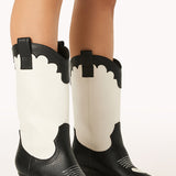 BiLLiNi Adaline Western Boots Black/Ivory