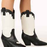 BiLLiNi Adaline Western Boots Black/Ivory