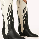 BiLLiNi Zarina Western Boots Black/Ivory