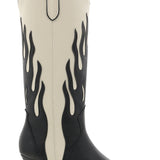 BiLLiNi Zarina Western Boots Black/Ivory