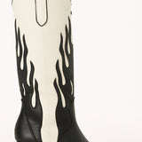BiLLiNi Zarina Western Boots Black/Ivory