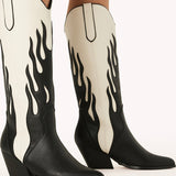 BiLLiNi Zarina Western Boots Black/Ivory