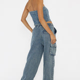 Out Of Touch Cargo Pants Indigo