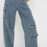 Out Of Touch Cargo Pants Indigo