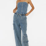 Out Of Touch Cargo Pants Indigo