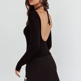Higher Power Low Back Top Black