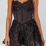 Georgia May Lace Romper Black