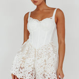 Georgia May Lace Romper White