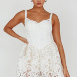 Georgia May Lace Romper White