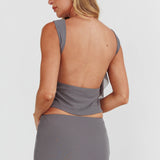 Hallucination Rosette Ruffle Top Cement