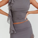 Hallucination Rosette Ruffle Top Cement