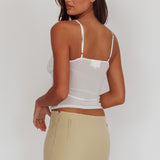 Erna Lace Babydoll Top White