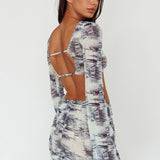 Blue Moons Strap Back Crop Top Indigo Denim