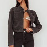 Girona Zipper Jacket Black Denim