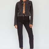Girona Zipper Jacket Black Denim