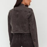 Girona Zipper Jacket Black Denim