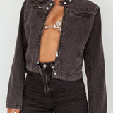 Girona Zipper Jacket Black Denim