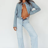 Girona Zipper Jacket Light Denim