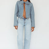 Girona Zipper Jacket Light Denim