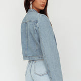 Girona Zipper Jacket Light Denim